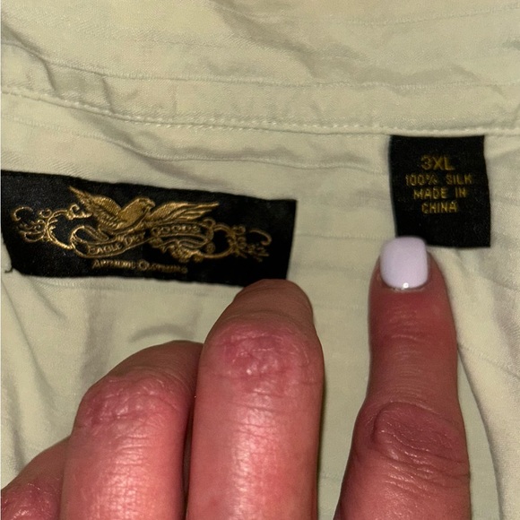 Eagle Dry Goods 100% Silk Camp Shirt, Men’s 3XL - Picture 4 of 4